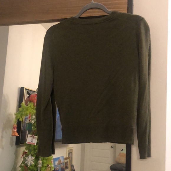 Banana Republic Small Olive Green Cardigan - Picture 3 of 4
